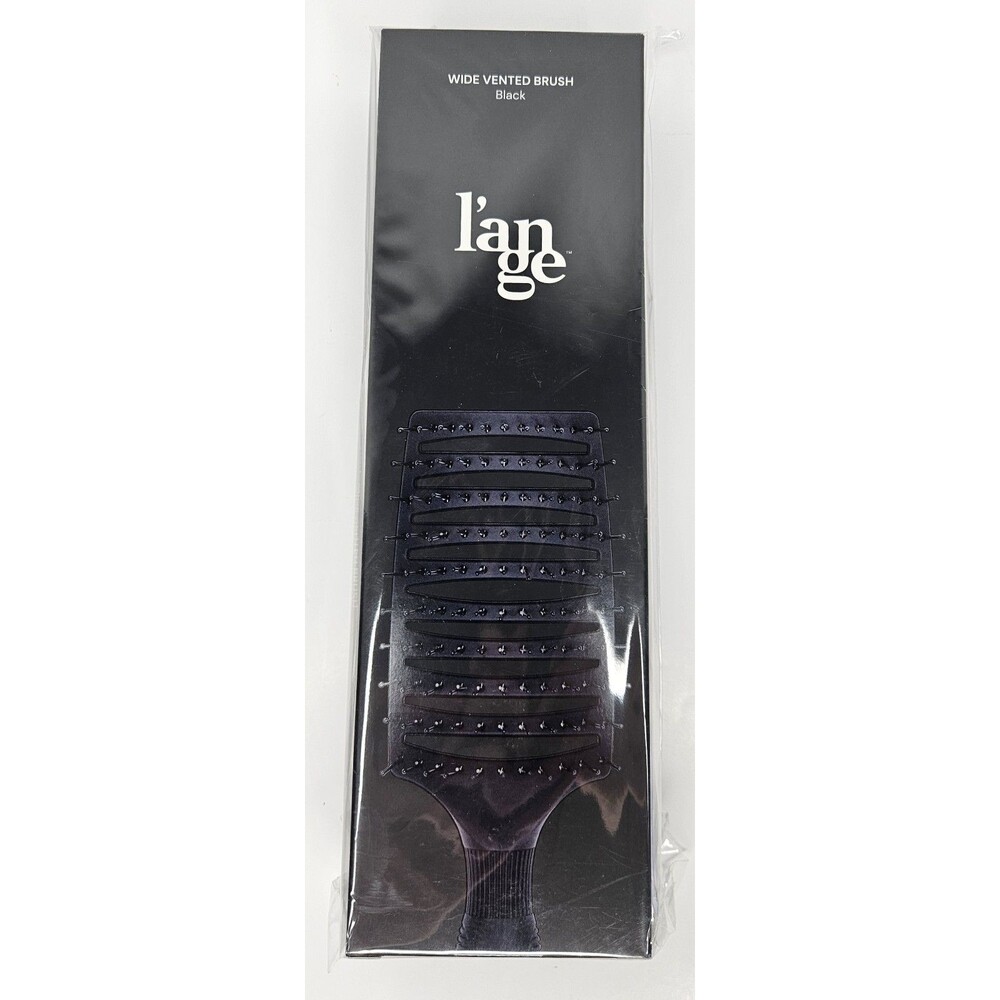 L'ANGE HAIR Siena Wide Vented Hair Brush Detangle with Nylon Bristle Black 2146